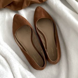 Old Navy - Camel Brown Pointed Ballet Flats